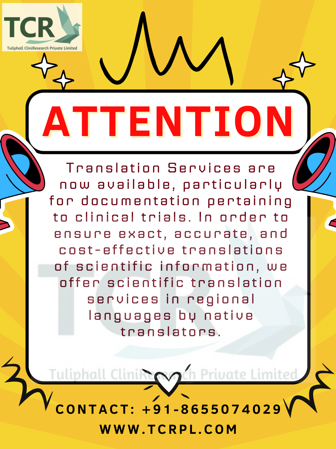 Translation Services (Clinical Trials) F